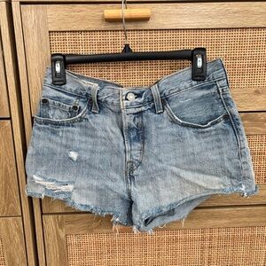 Levi's Faded Blue Denim Jean Shorts